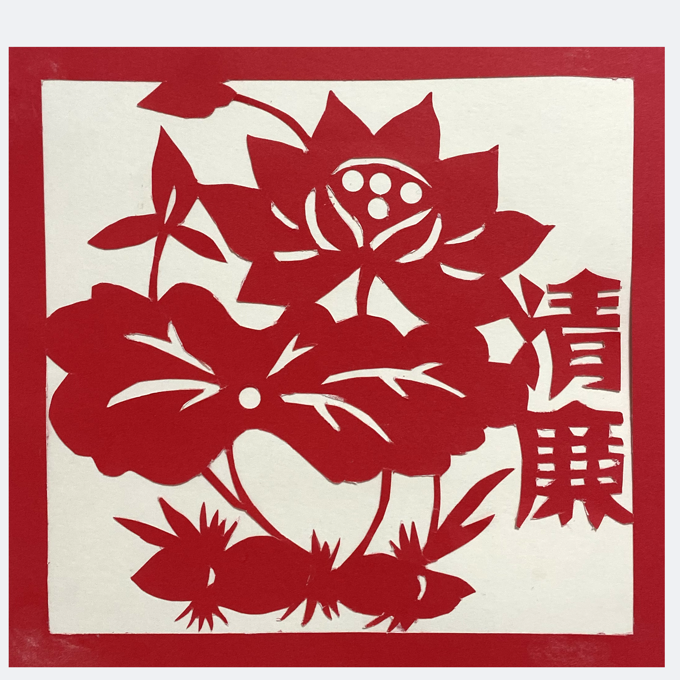 剪纸画 “清廉” 莲花别样红 机关一支部 刘梦洁.png